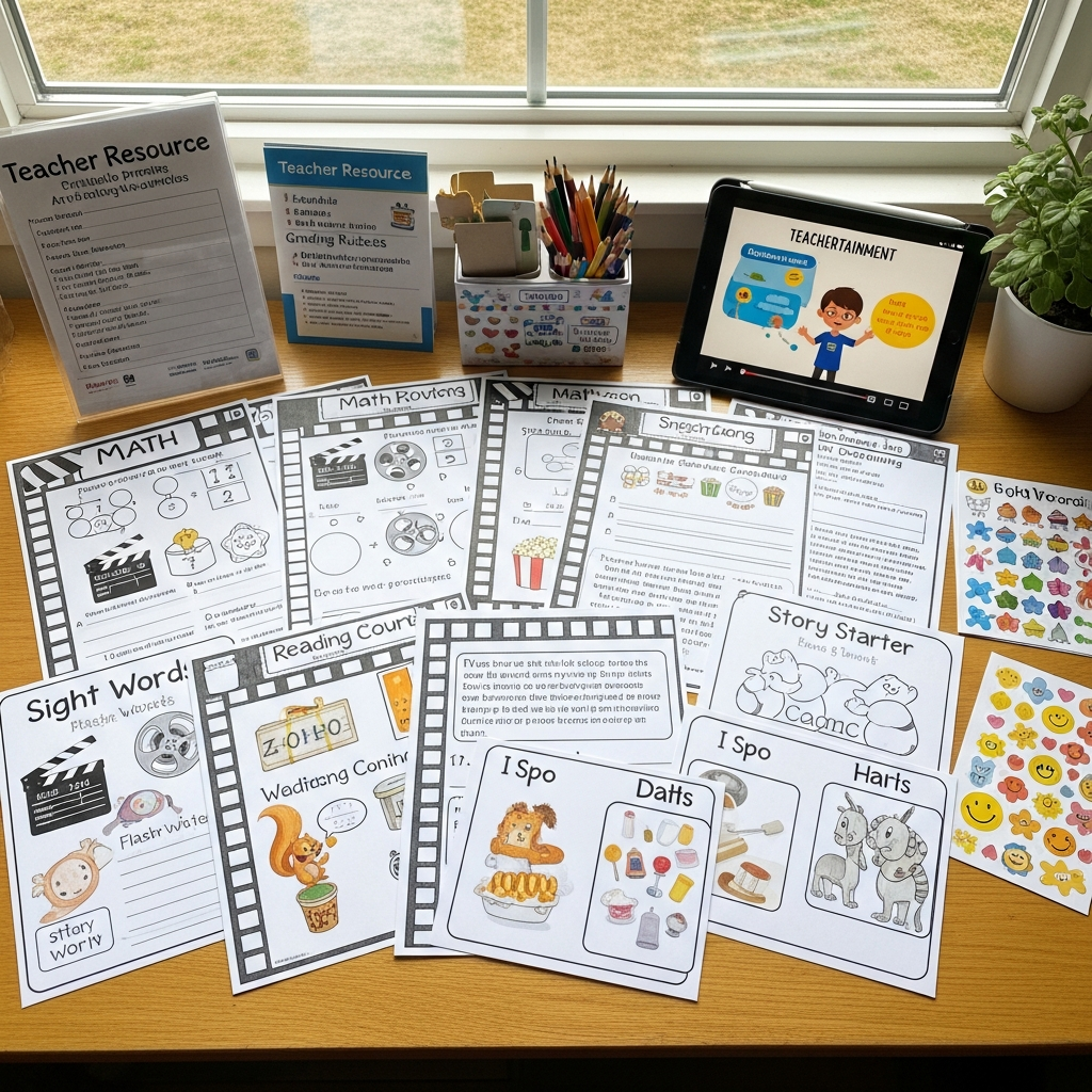 Educational resources and materials spread