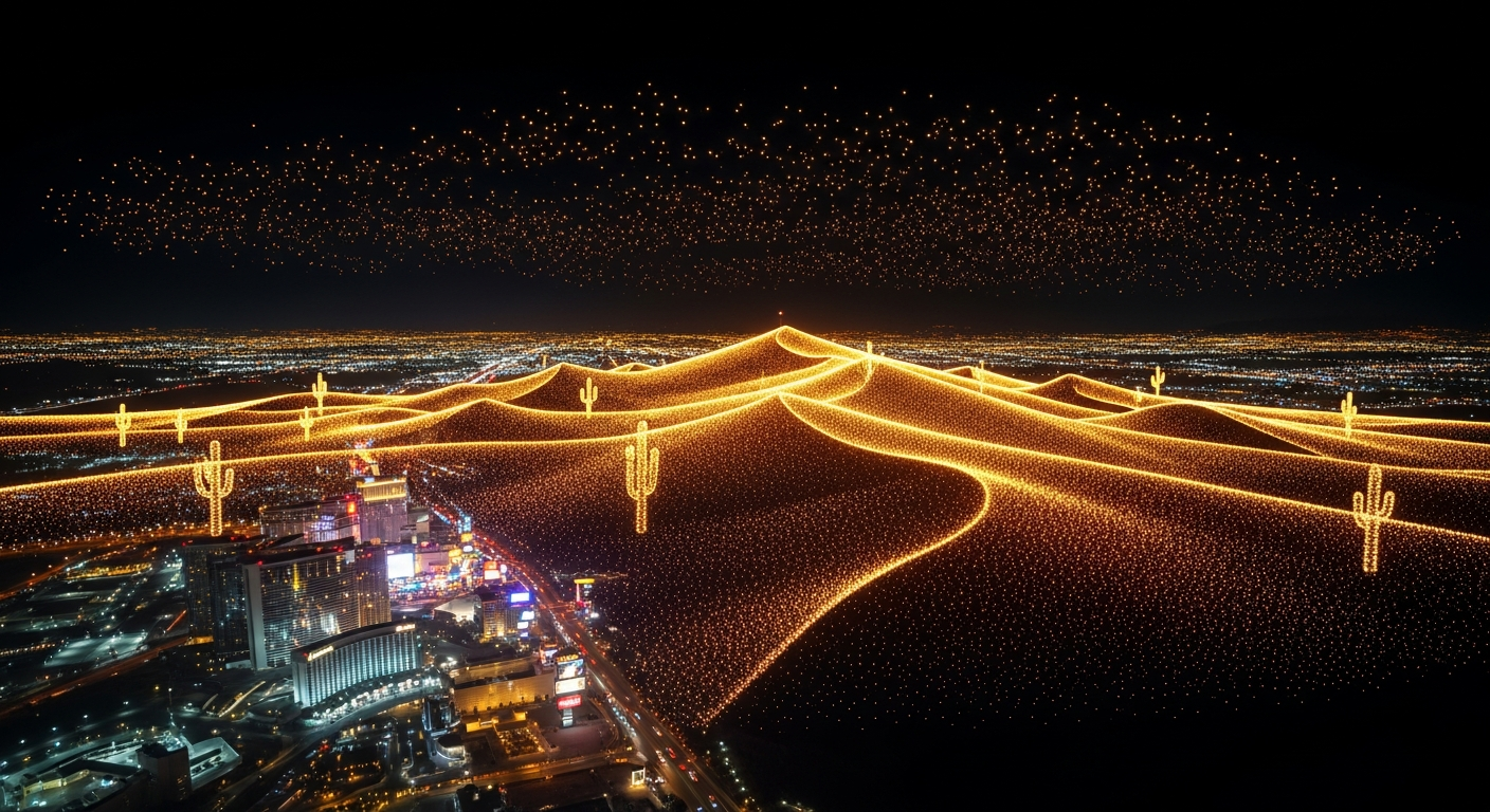 Drone formation over Strip