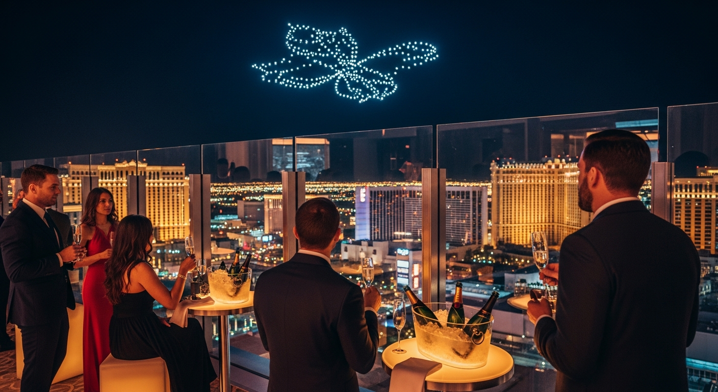 Aerial view of Las Vegas