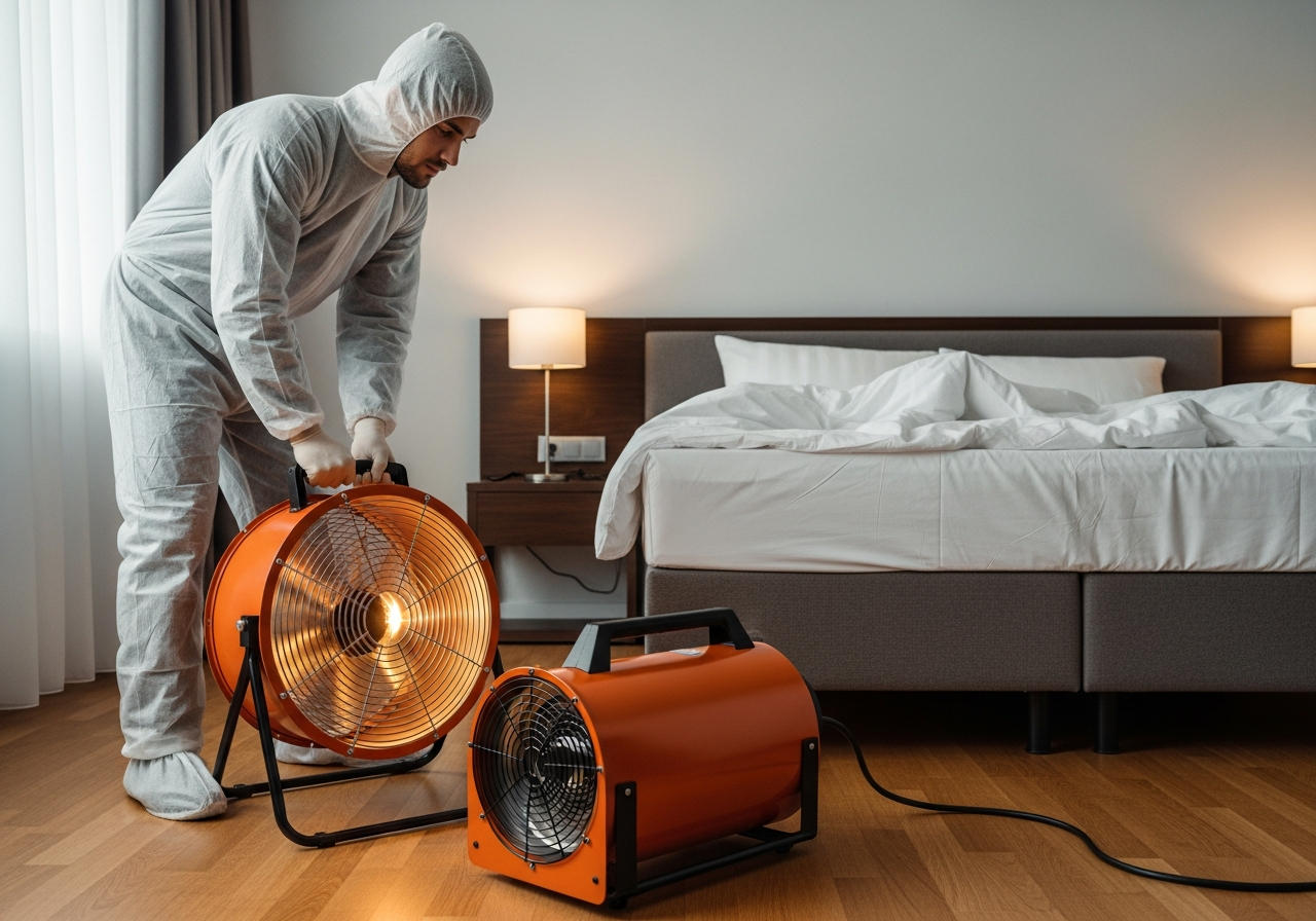 Professional bedbug heat treatment