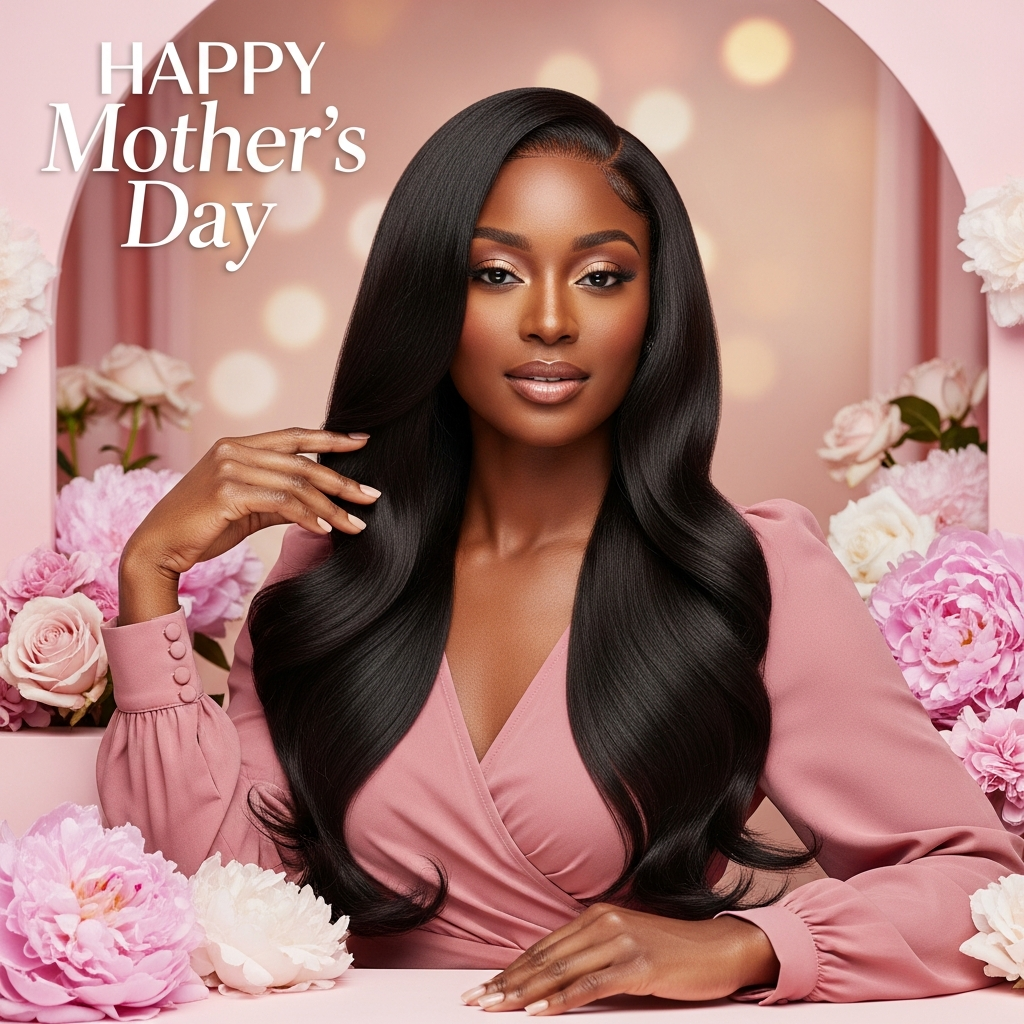 Sensual Extensions Mother's Day feed ad — luxury hair