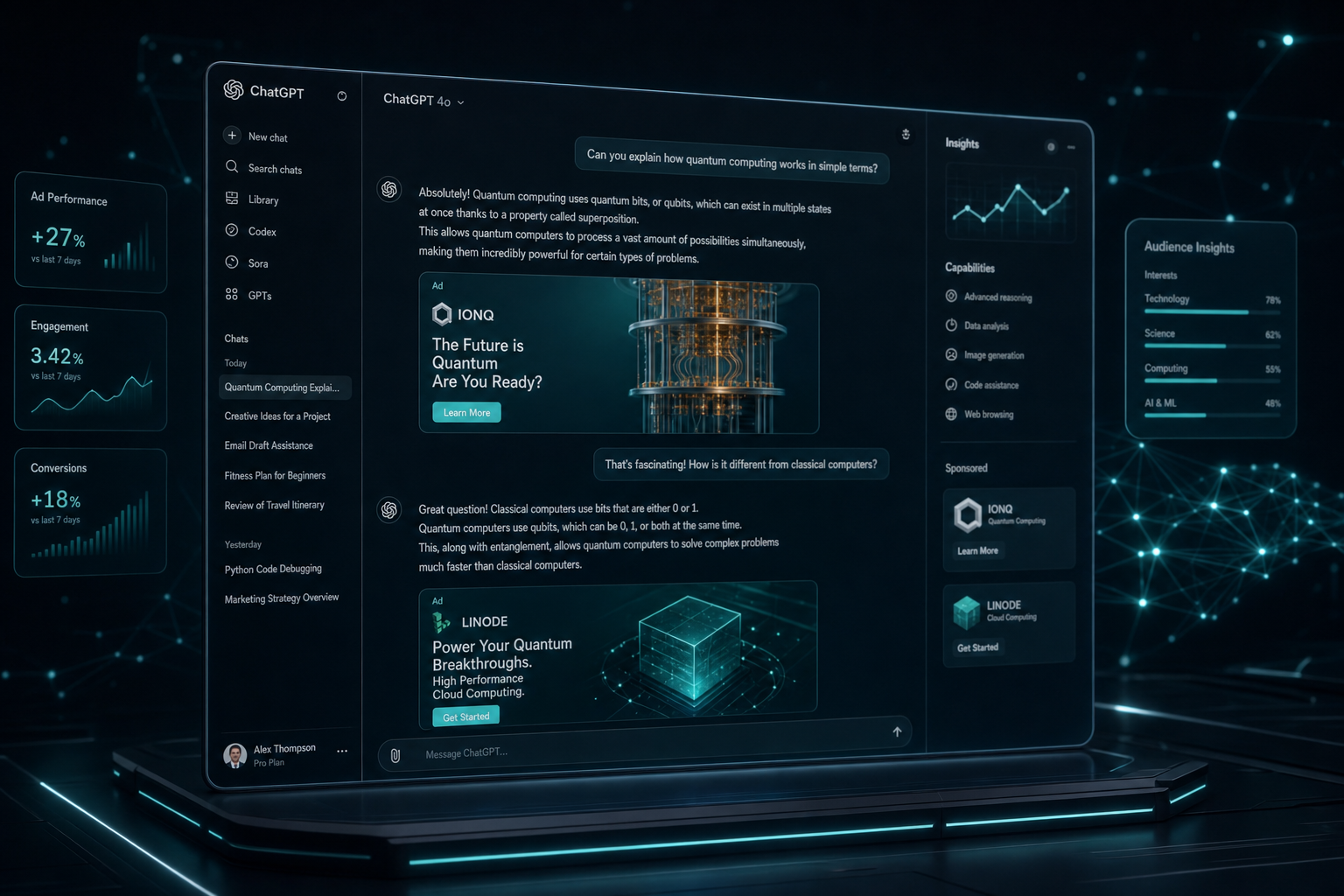 ChatGPT Ads platform visualization