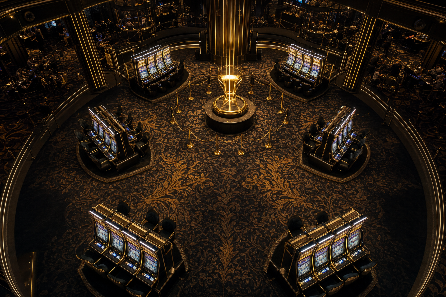 Premium slot tournament floor