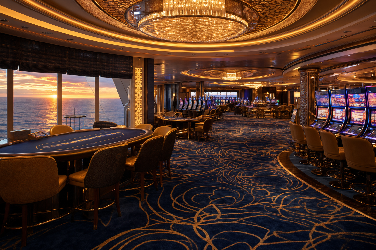 Luxury cruise ship casino