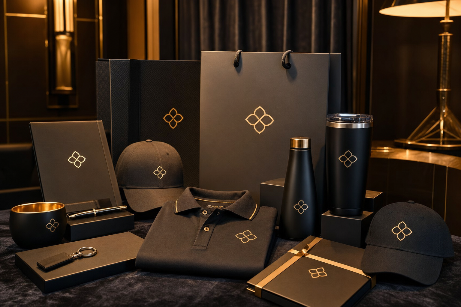 Premium branded merchandise display