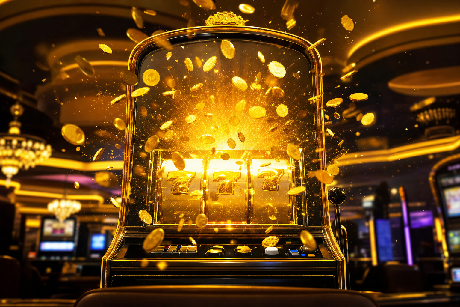 Premium casino slot floor