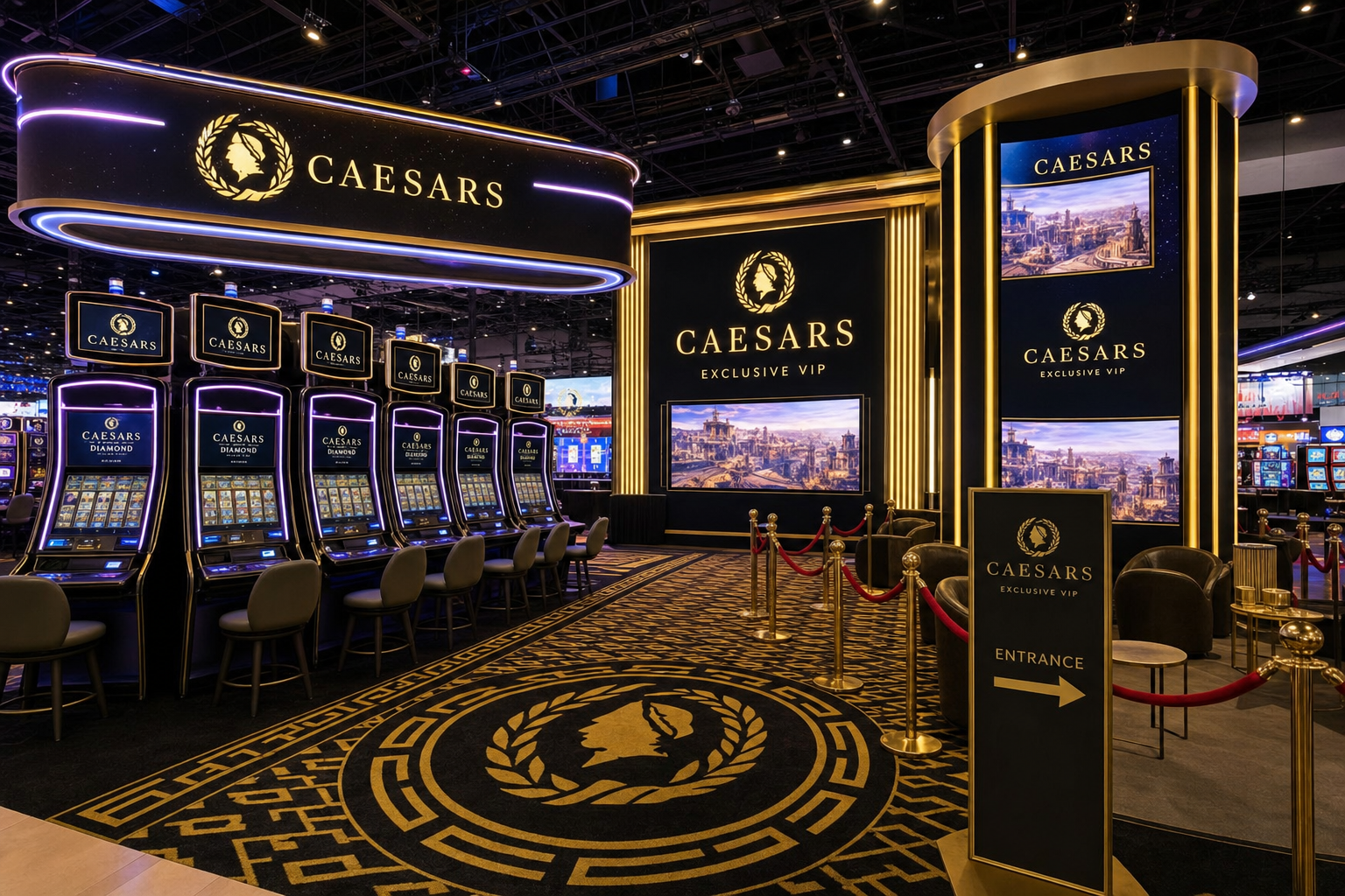 Premium branded casino zone