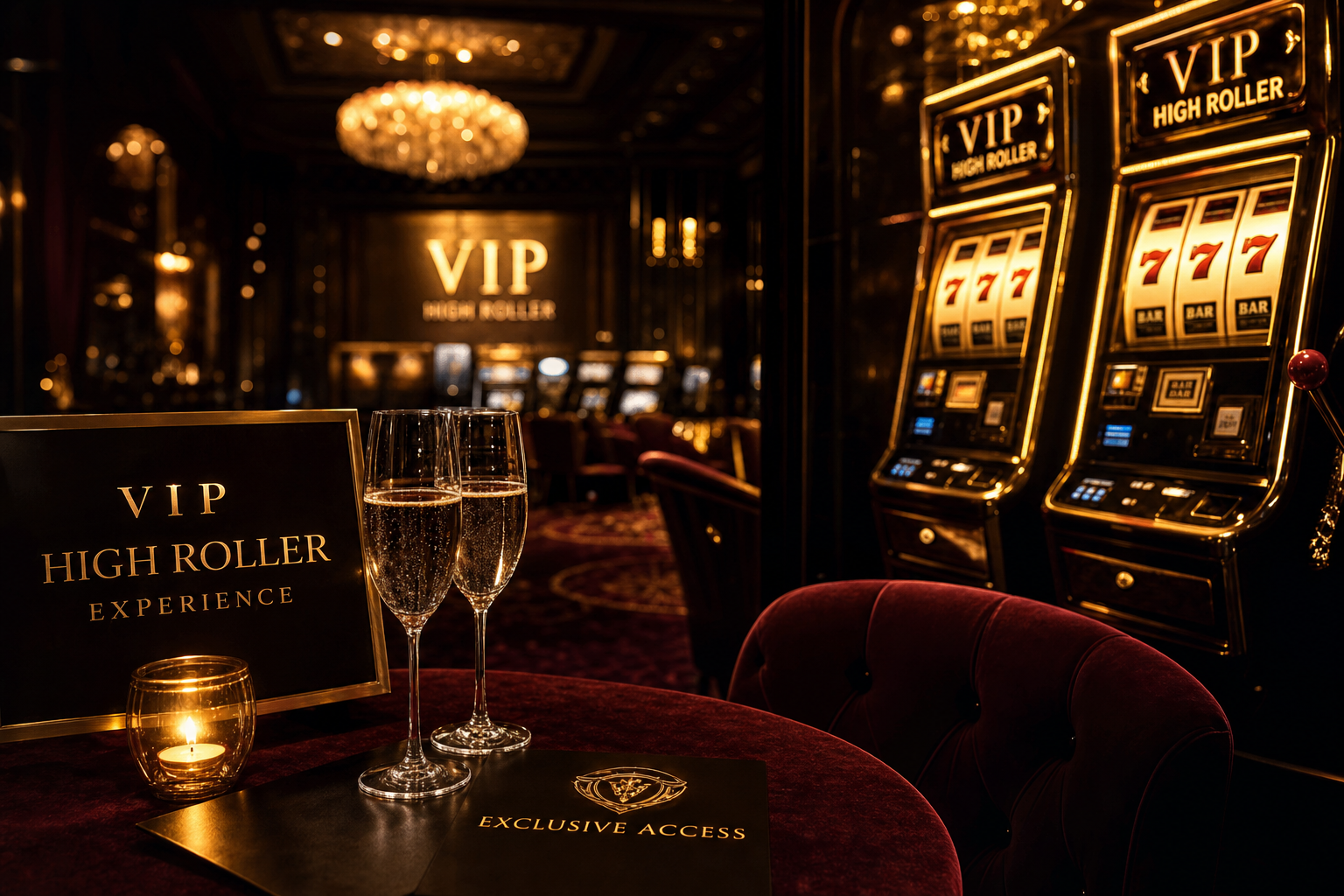 VIP casino lounge atmosphere
