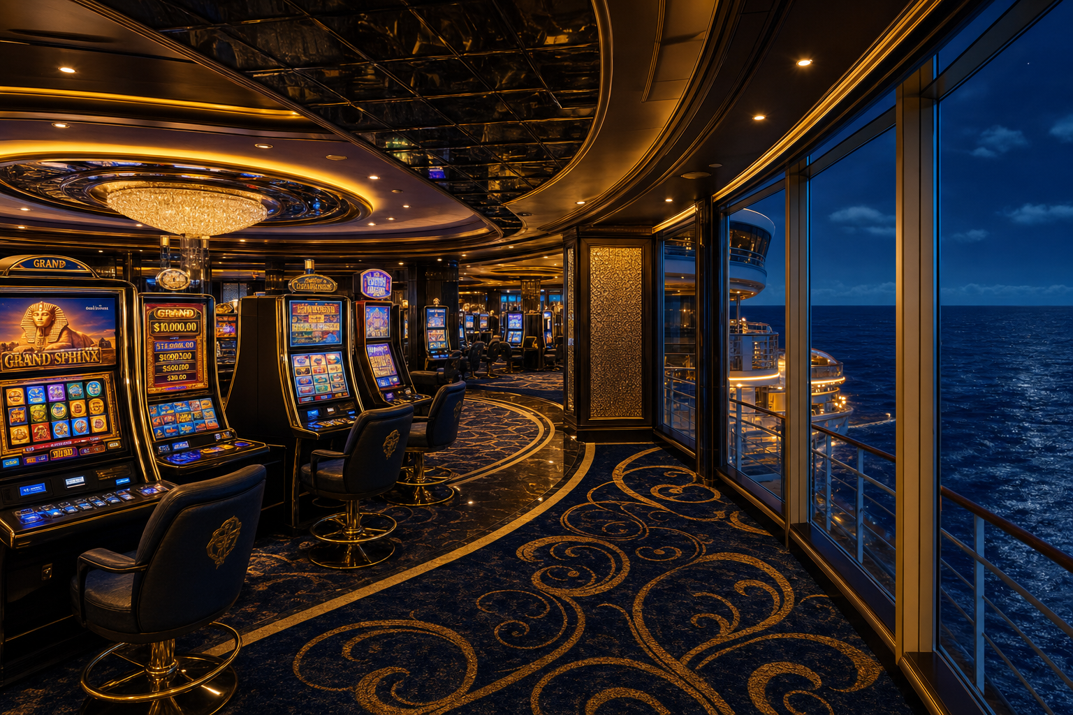 Luxury cruise ship casino