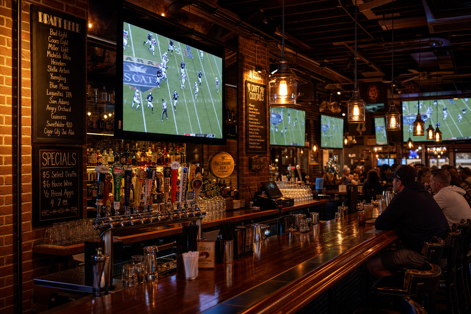 Ugly Dog Sports Cafe interior