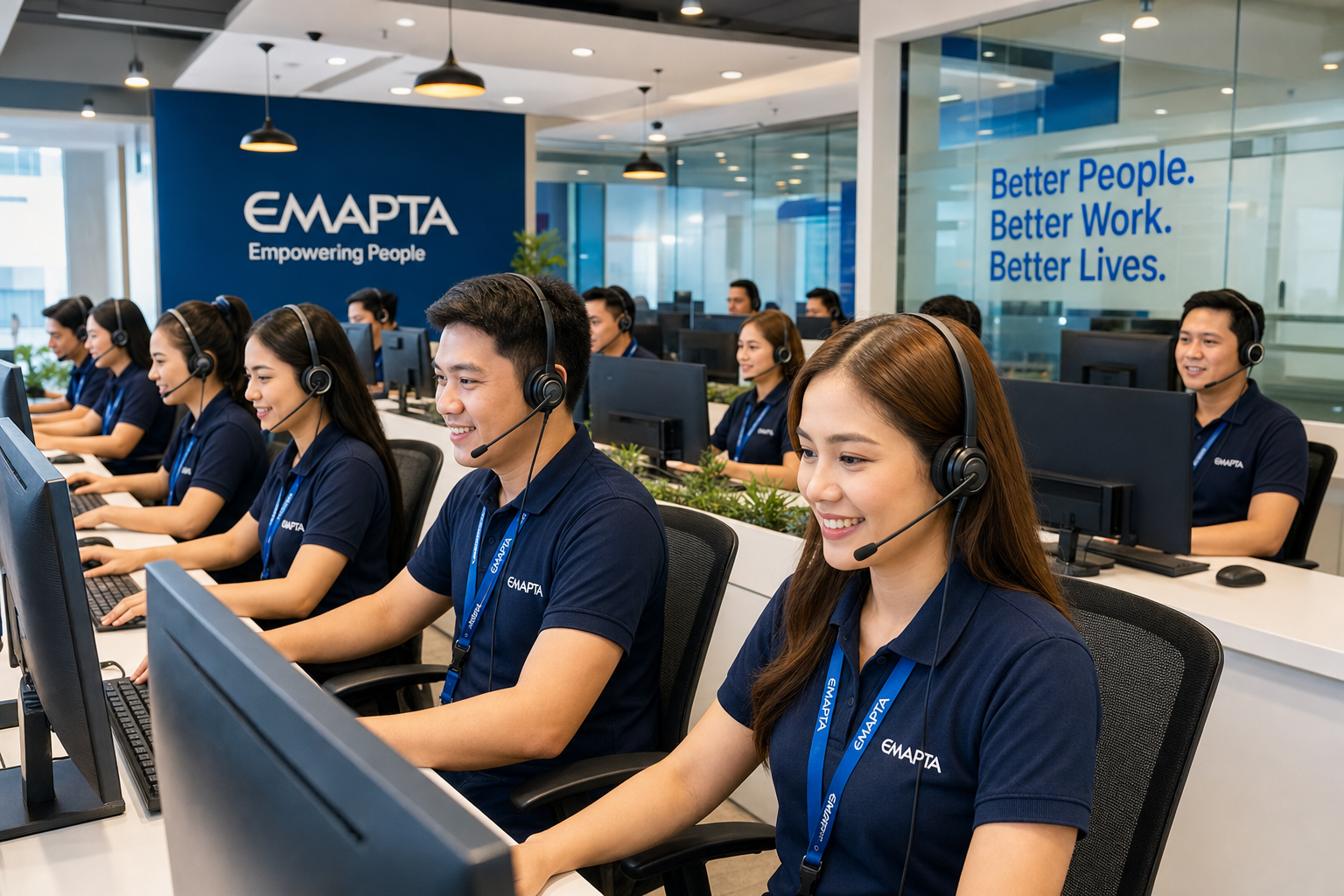Call center office