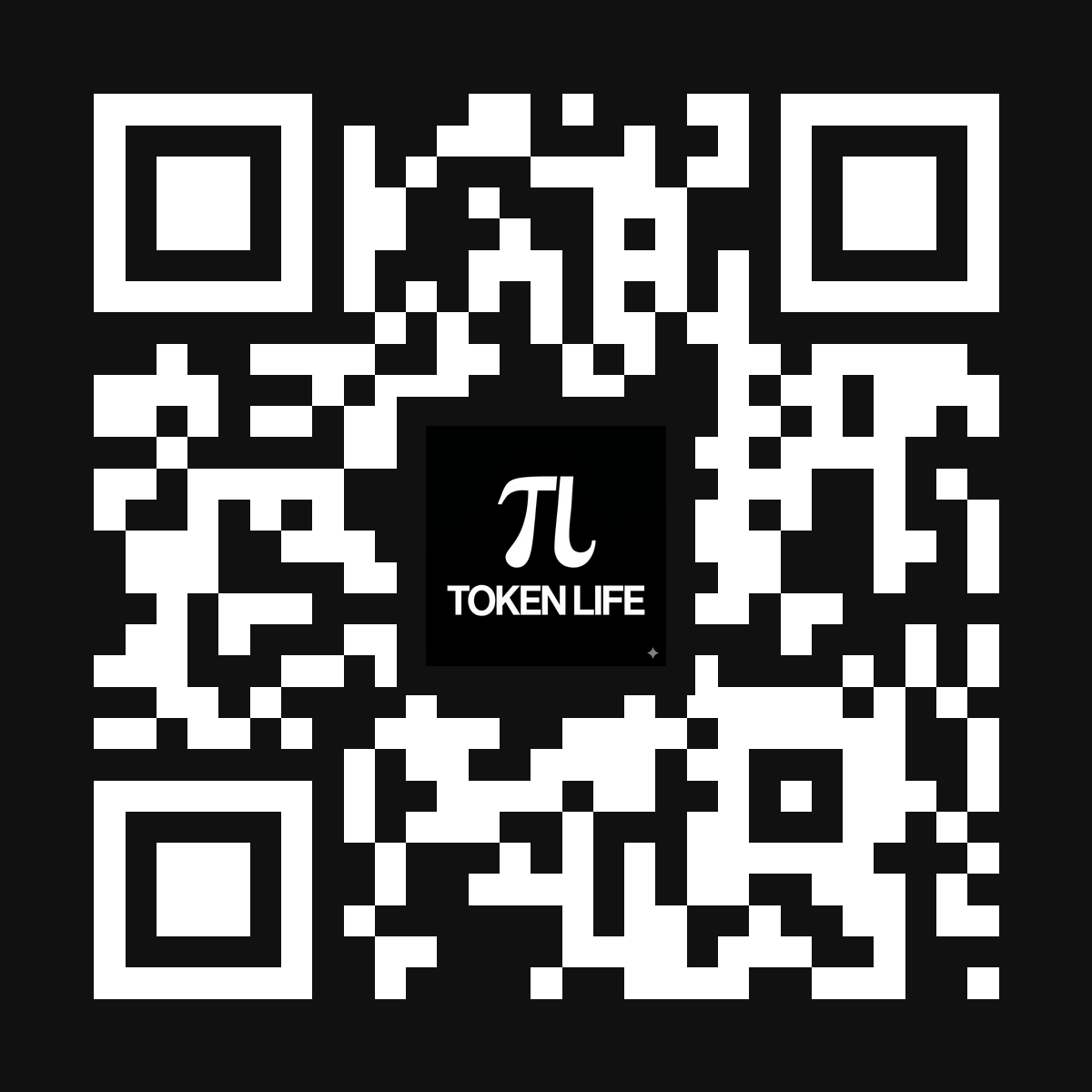 Token Life QR Code V3 Inverted