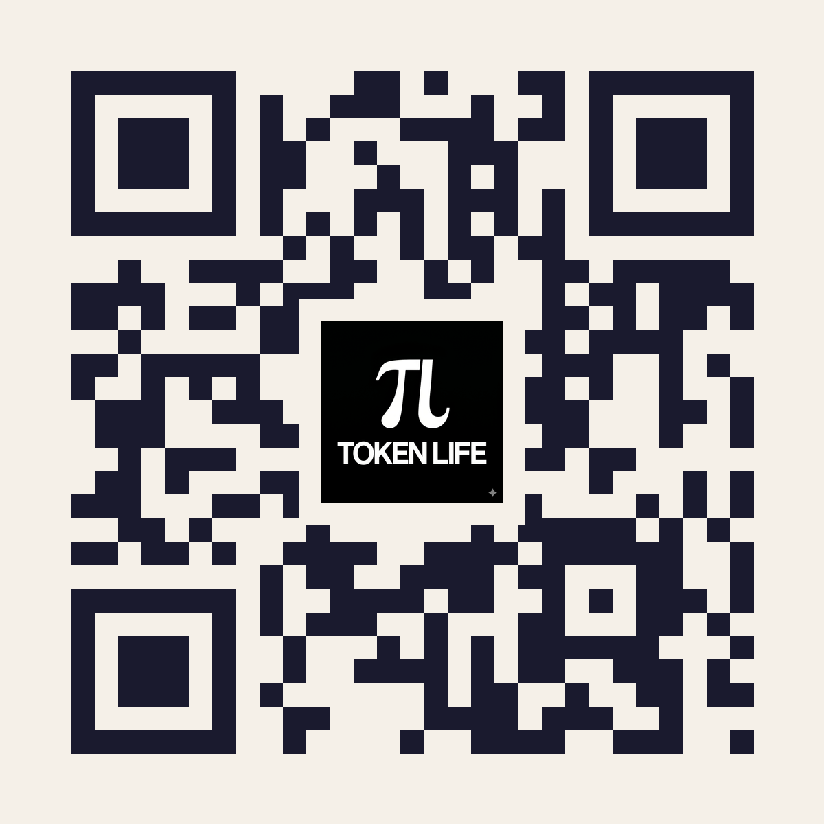 Token Life QR Code V4 Dark Premium