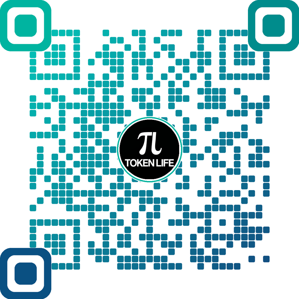 Teal Gradient QR Code