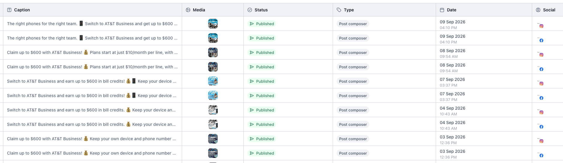 Social Media Planner