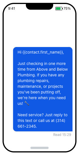 Re-engagement SMS 2