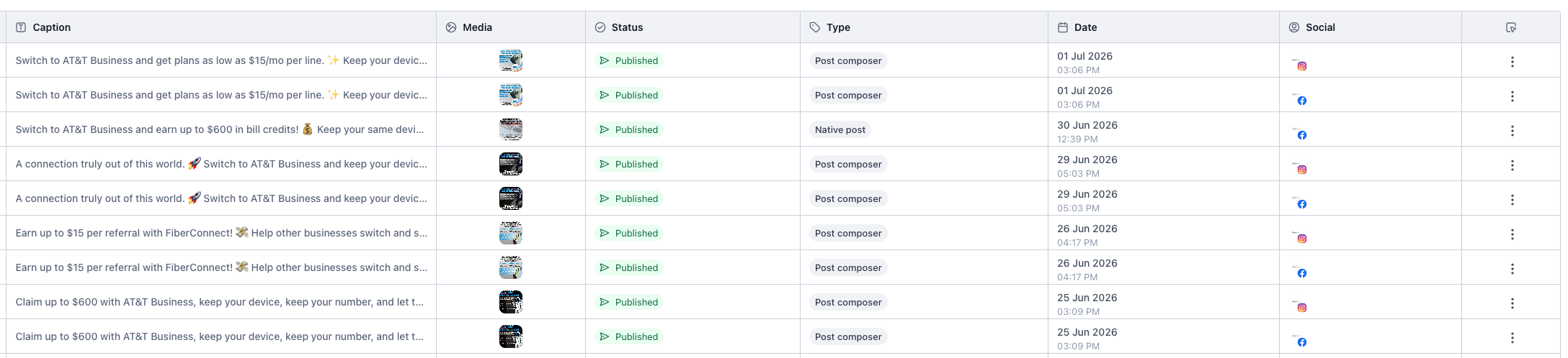 Social Content Planner