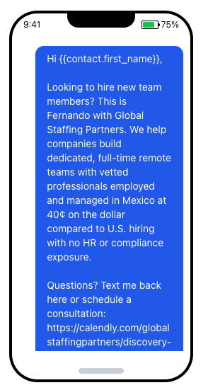 SMS Outreach Messages