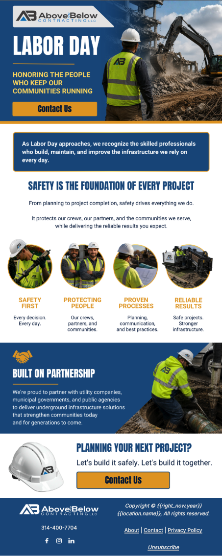 Labor Day Newsletter