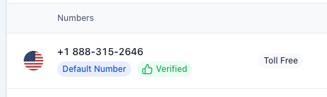Toll Free Number