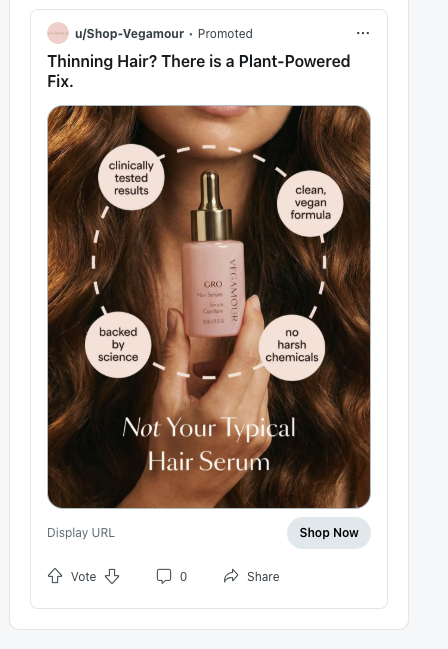 Hair Serum Ad 1