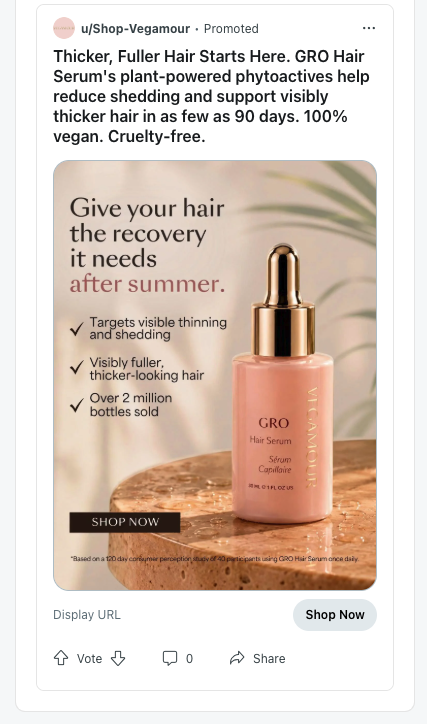 Hair Serum Ad 2