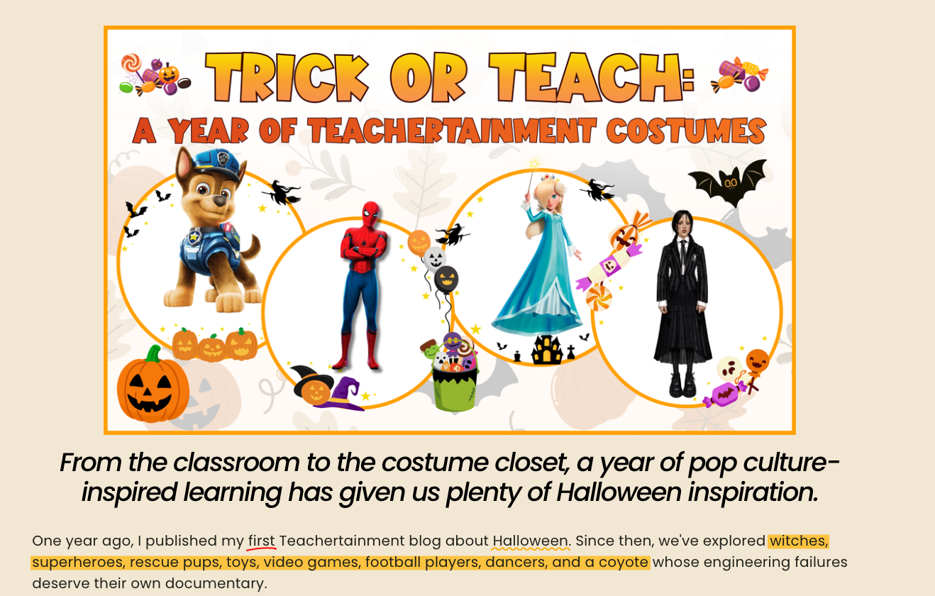 Halloween Costume Blog