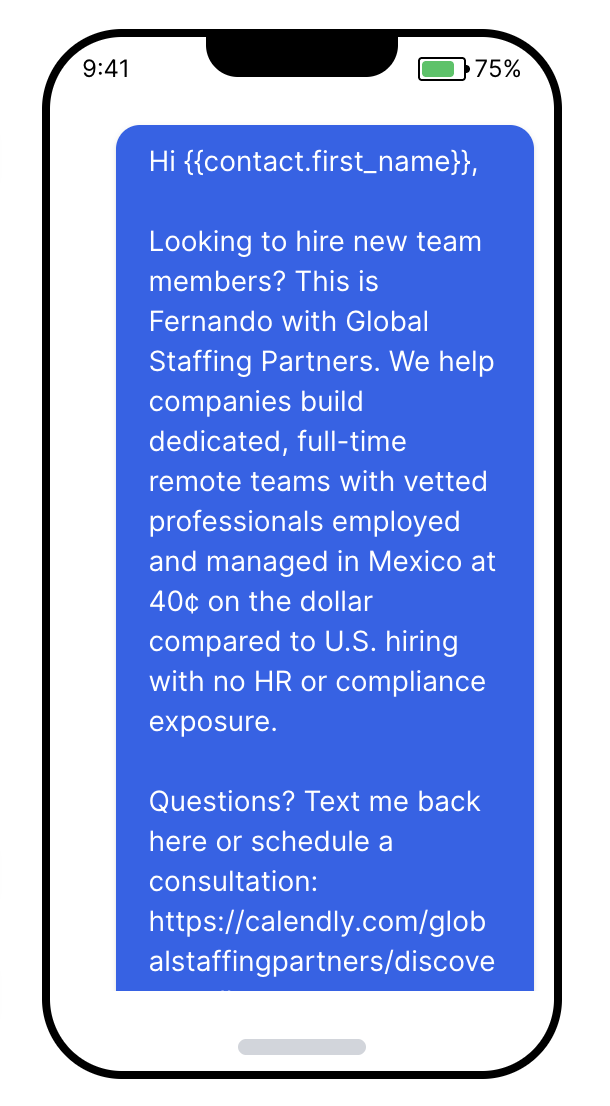 SMS Mass Drop Campaign