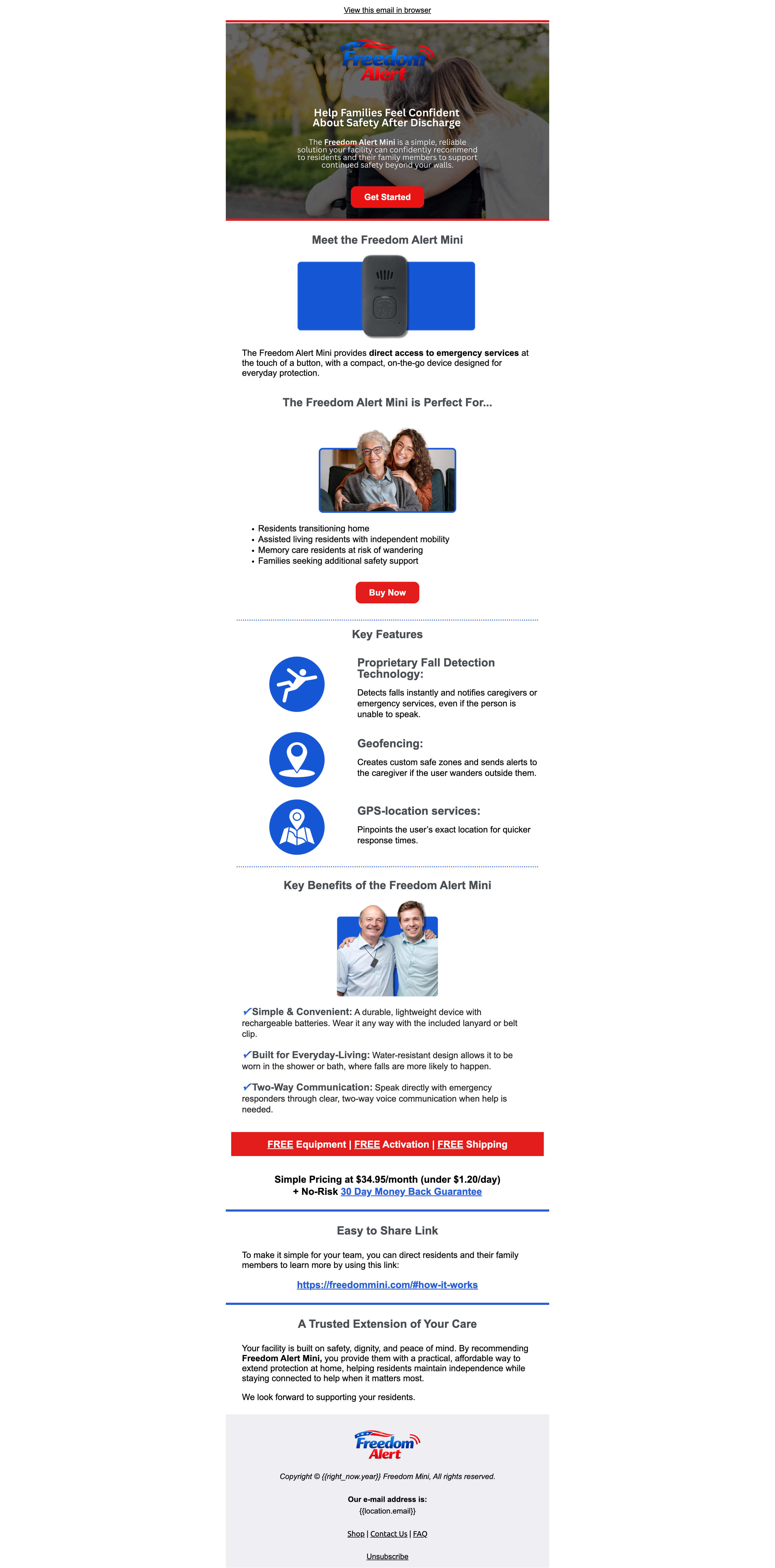 Freedom Alert Mini device