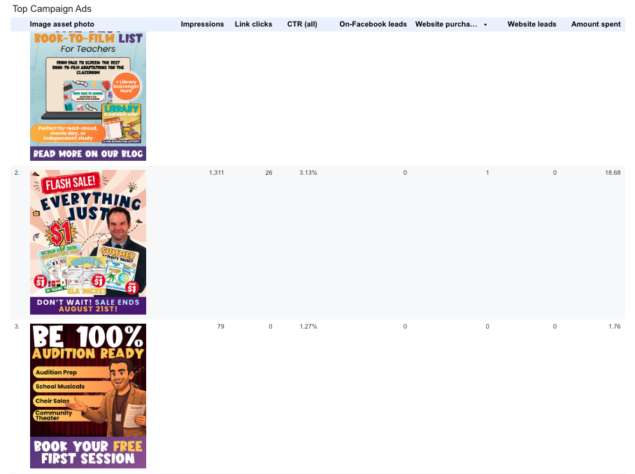 Top Meta Campaign Ads