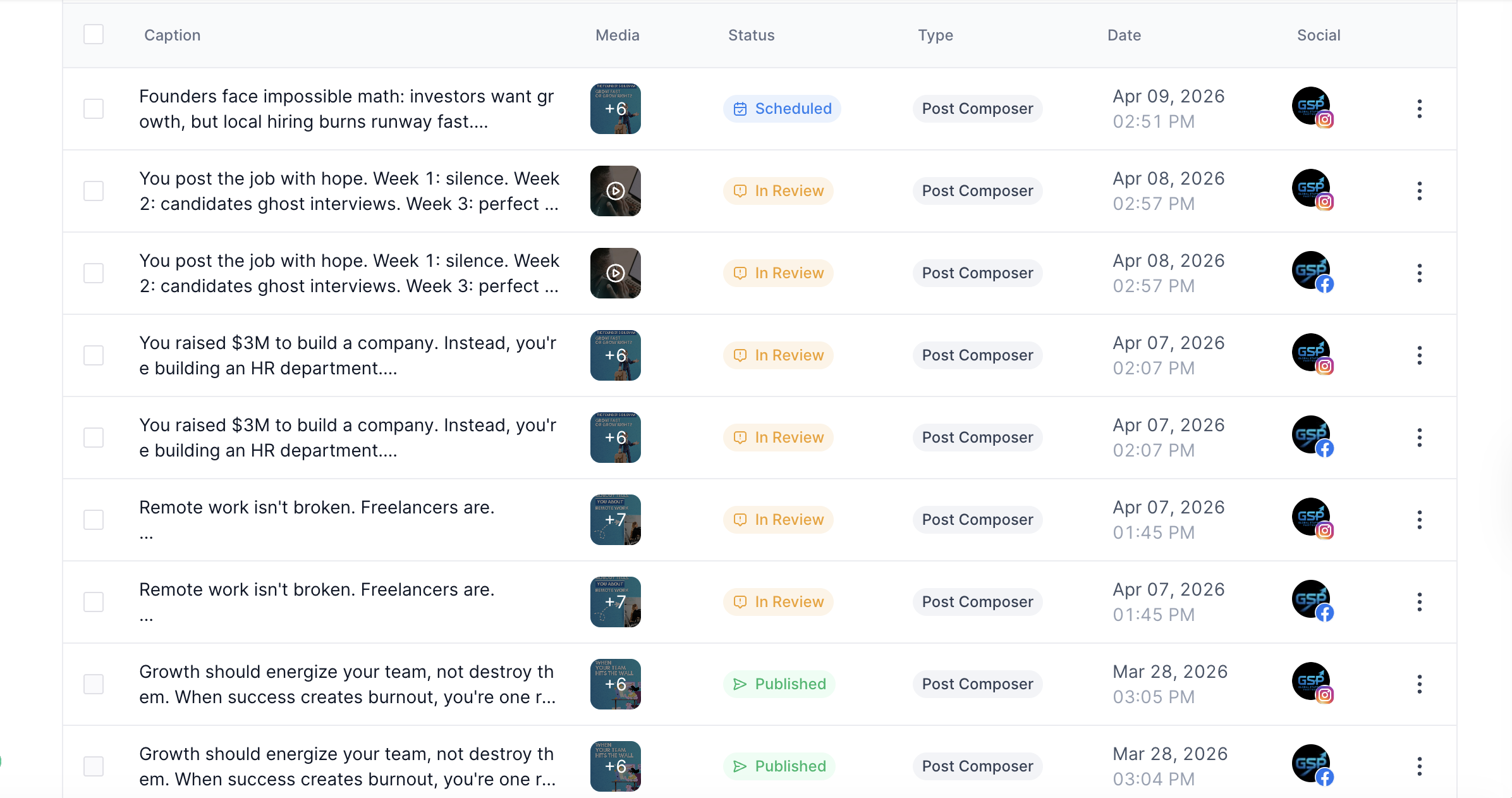 GSP Social Media Post