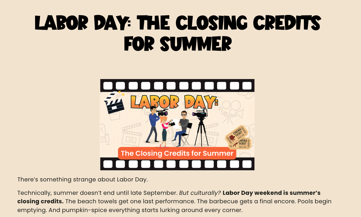 Labor Day Blog