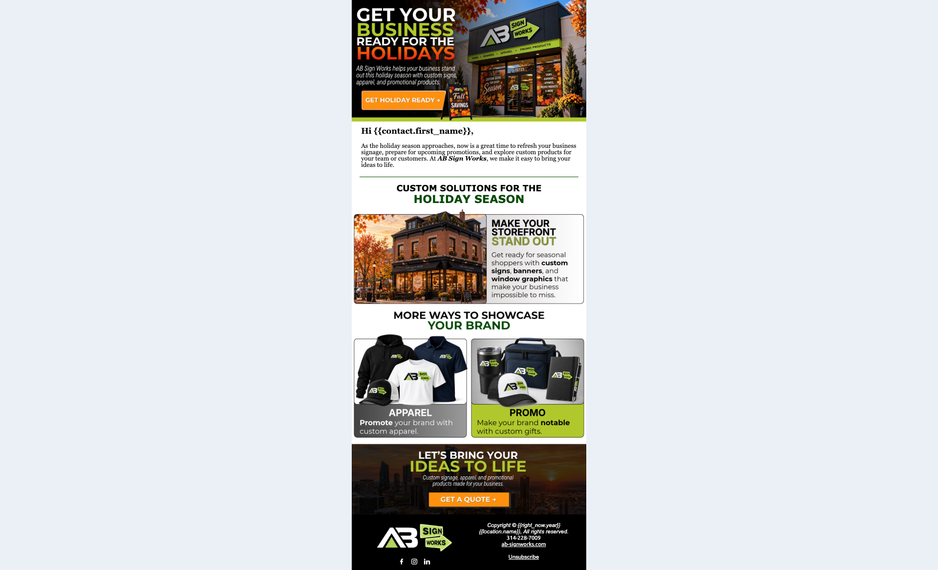 AB SignWorks November Email