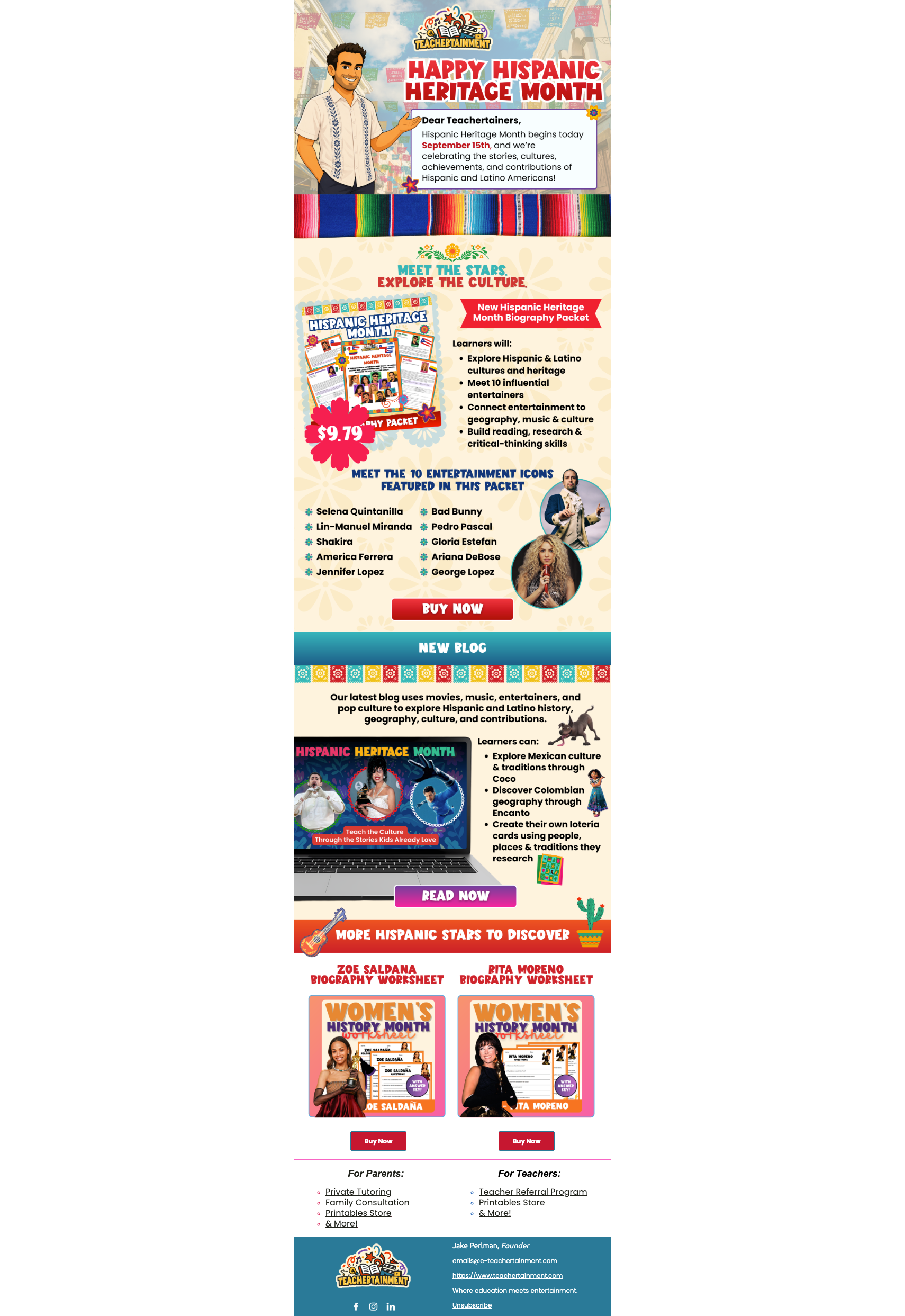 Hispanic Heritage Email Campaign