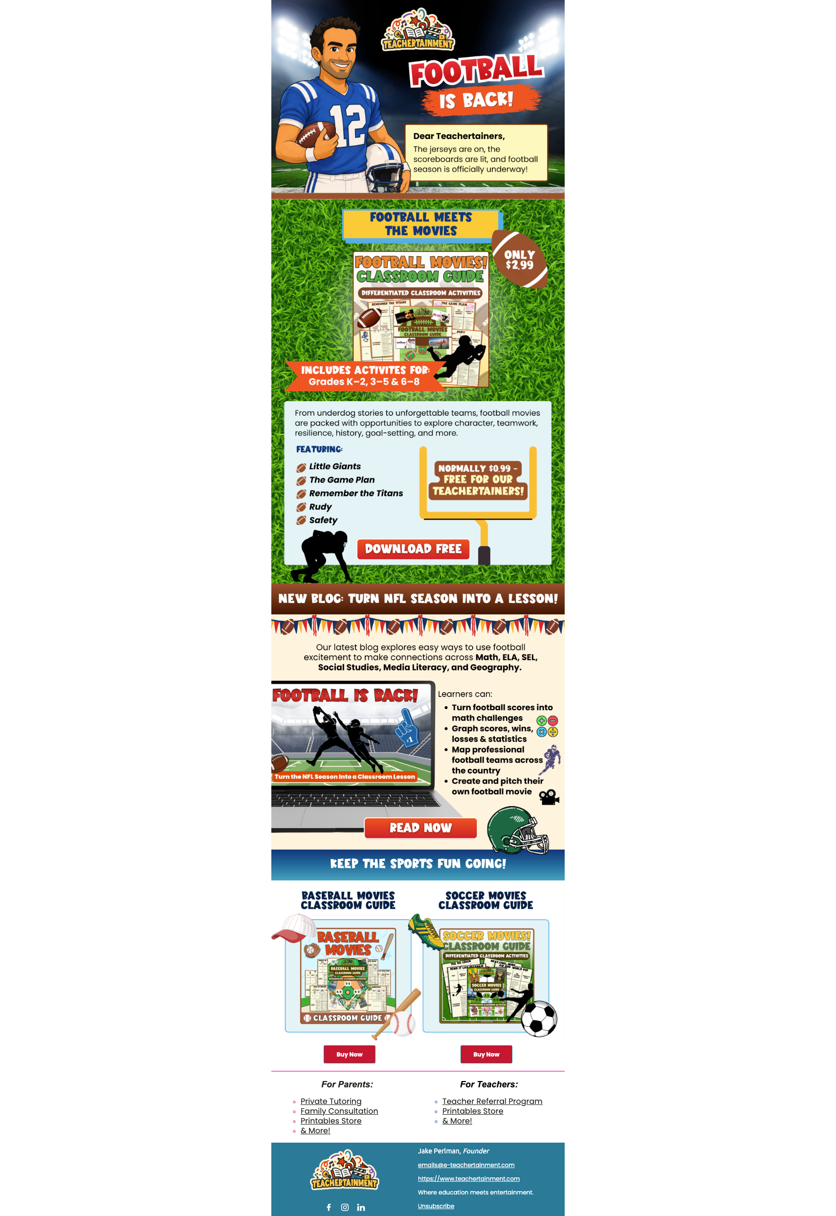 NFL Email Campaign