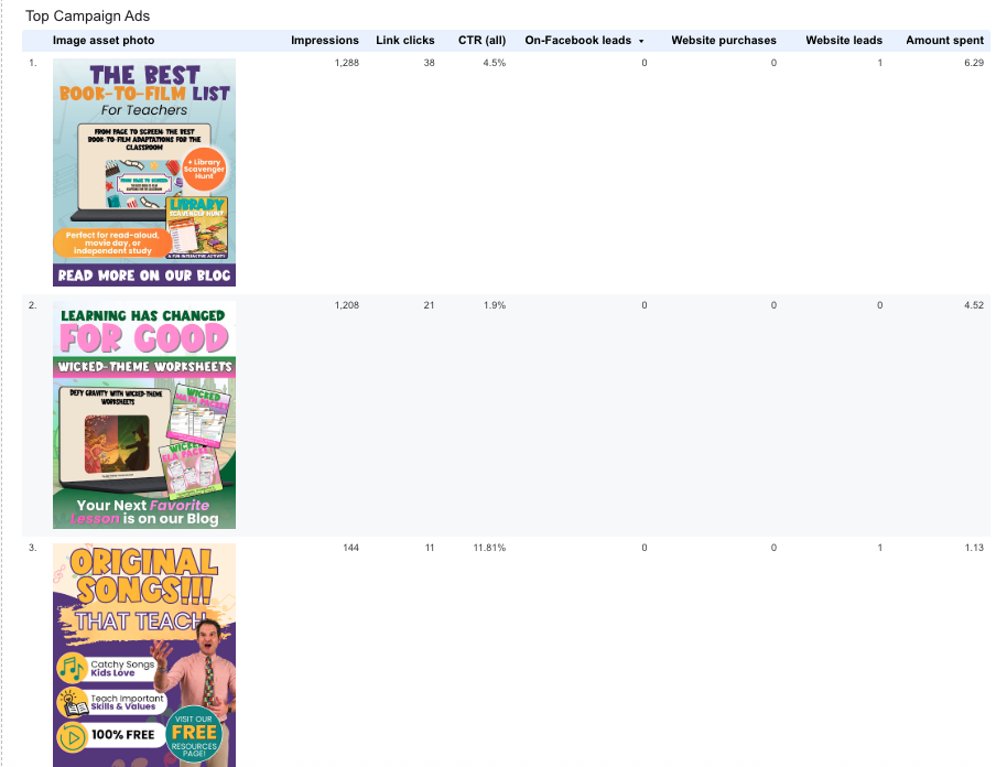 Top Meta Campaign Ads