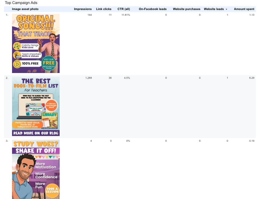 Top Meta Campaign Ads