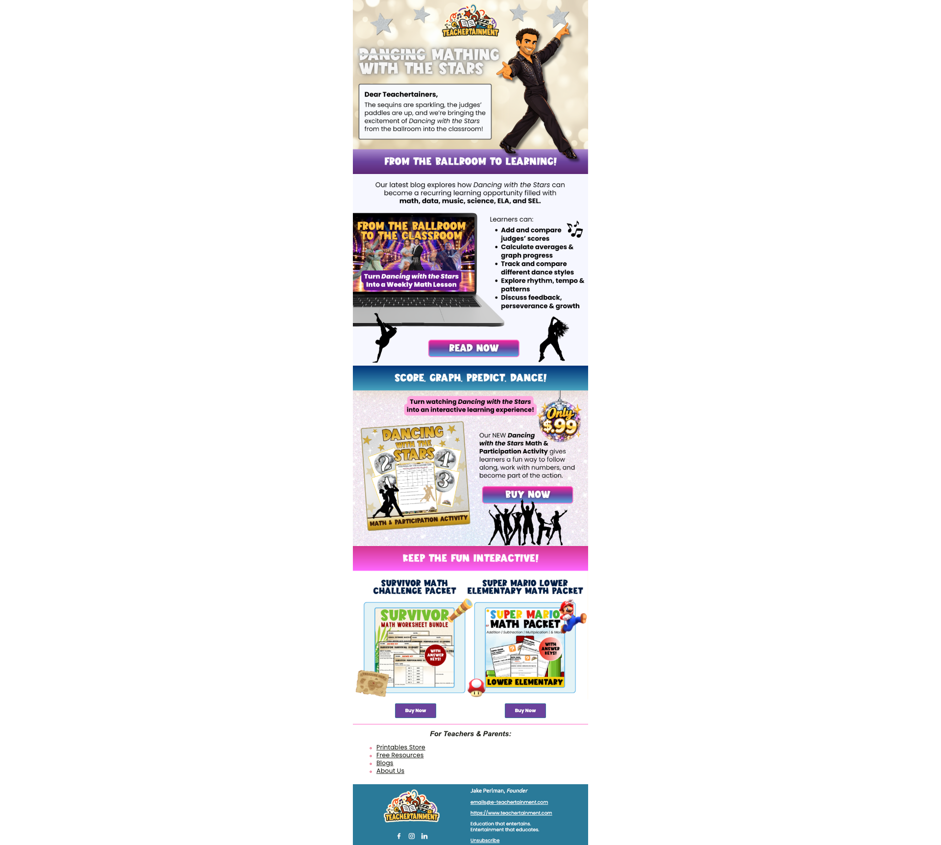 Dancing with the Stars Campaign Email