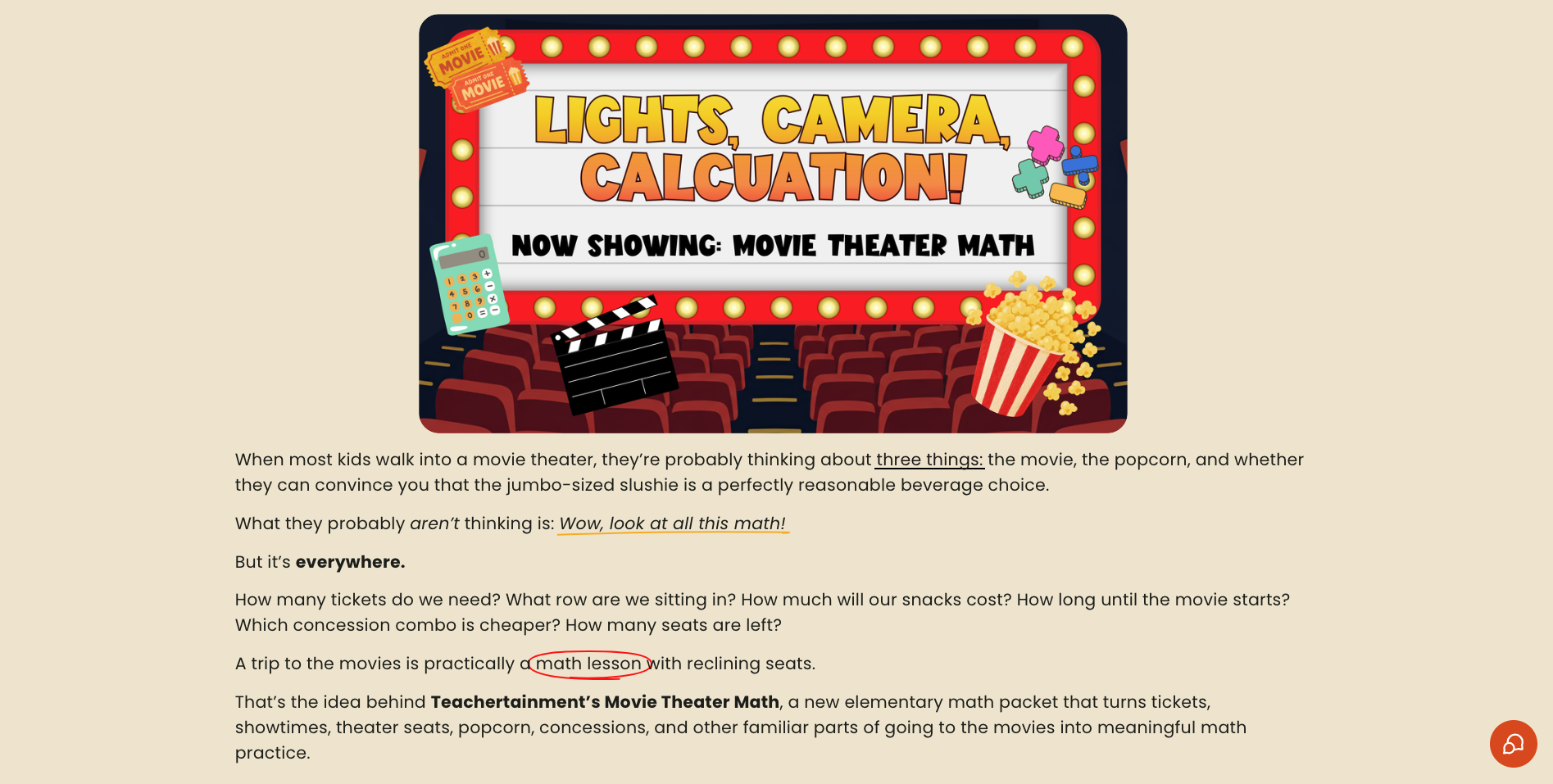 Lights, Camera, Calculation Email