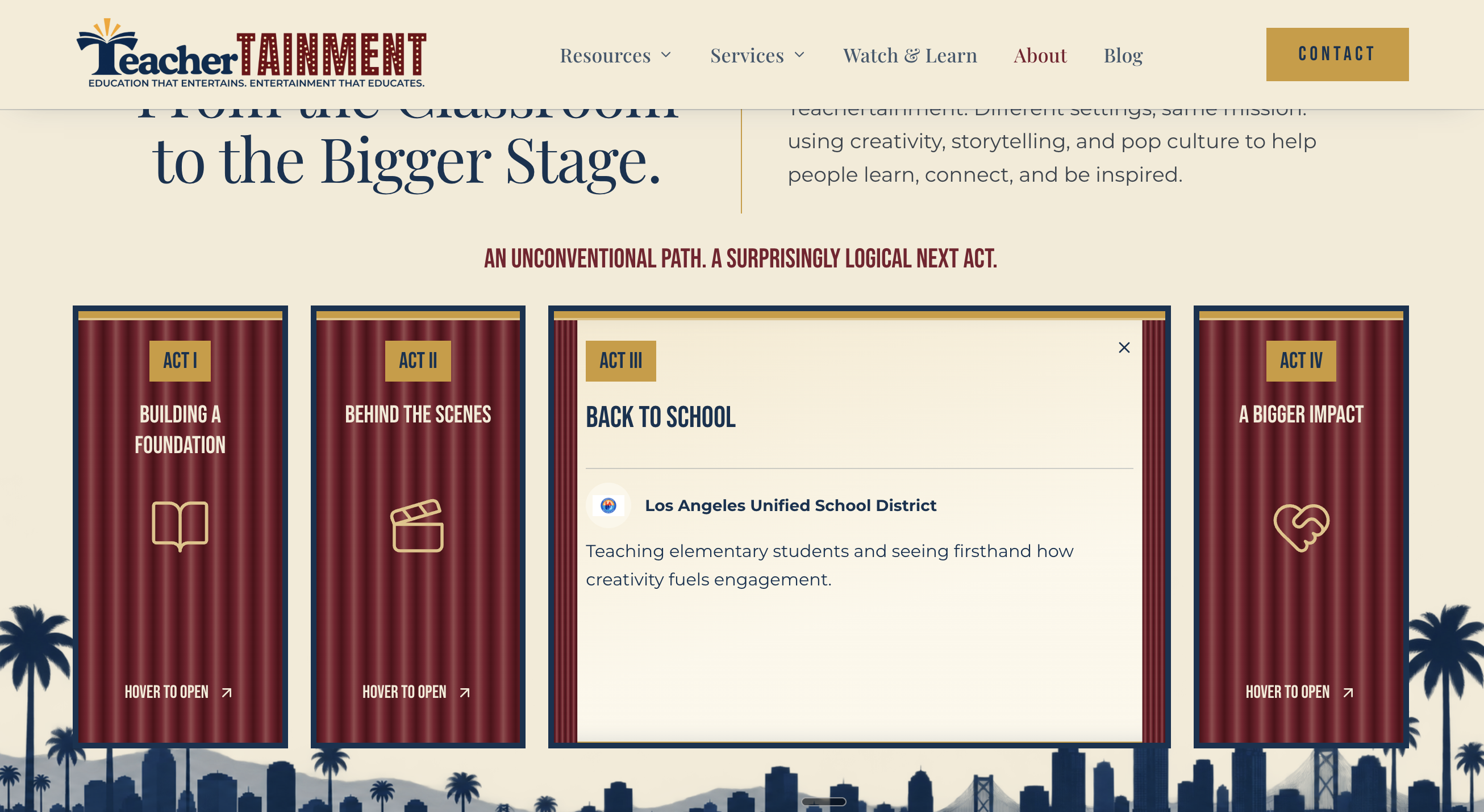 Website Redesign - About Page Section 2