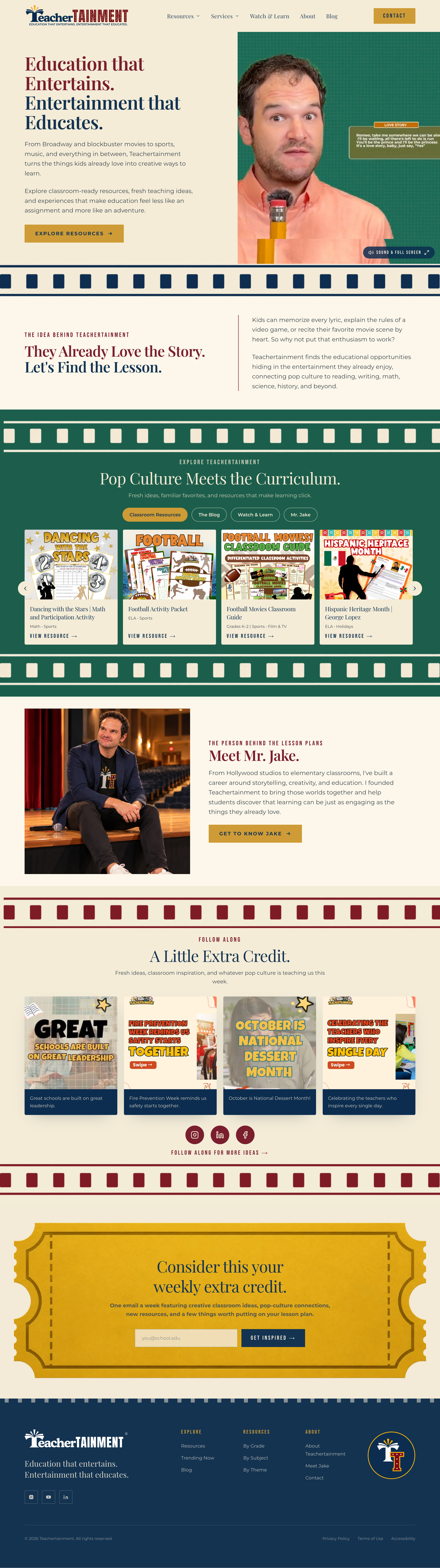 Website Redesign - Home Page