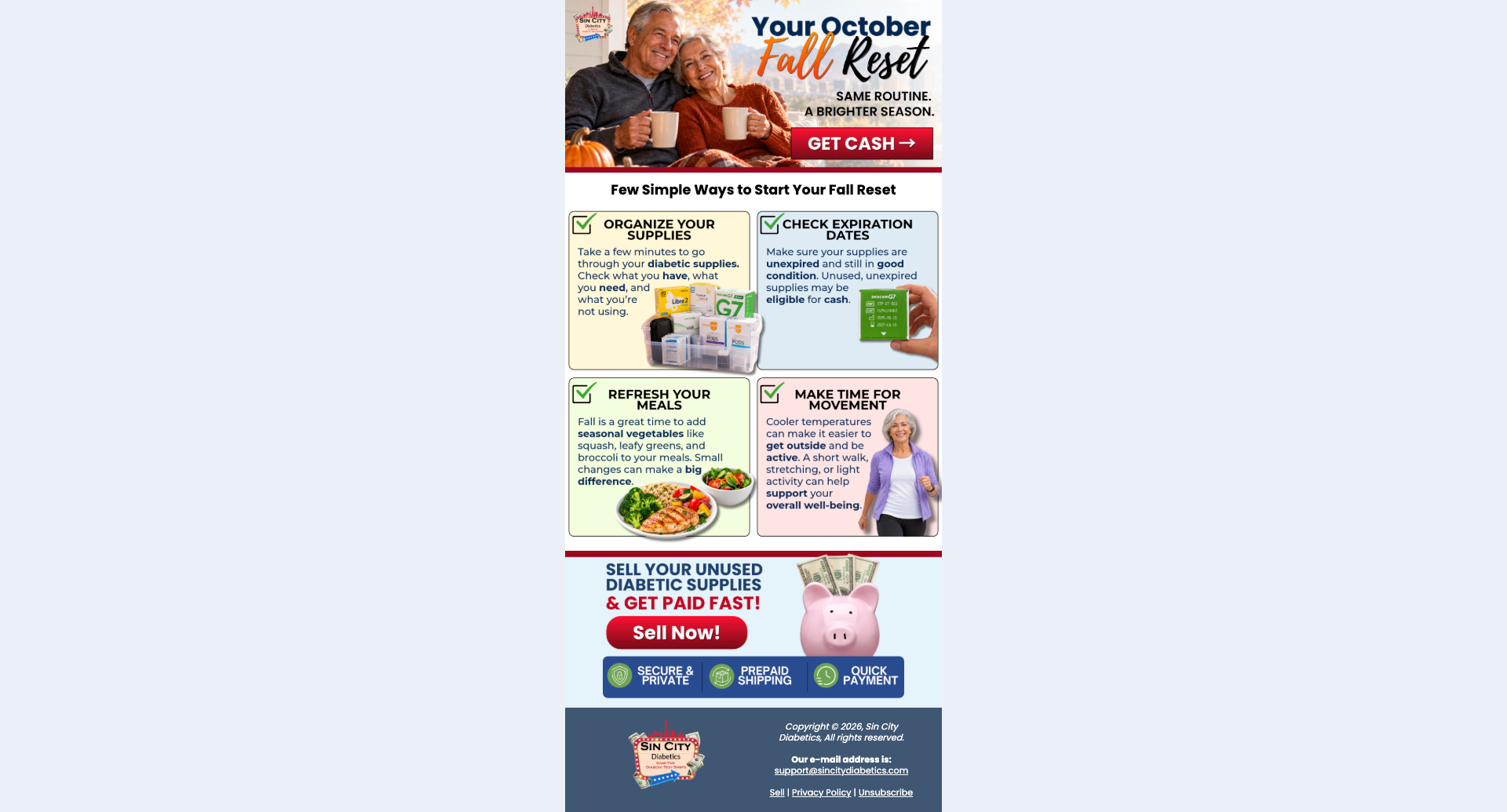 Get Fast Cash For Strips October Email