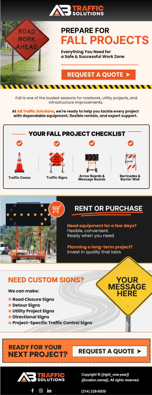 September Newsletter Traffic Email