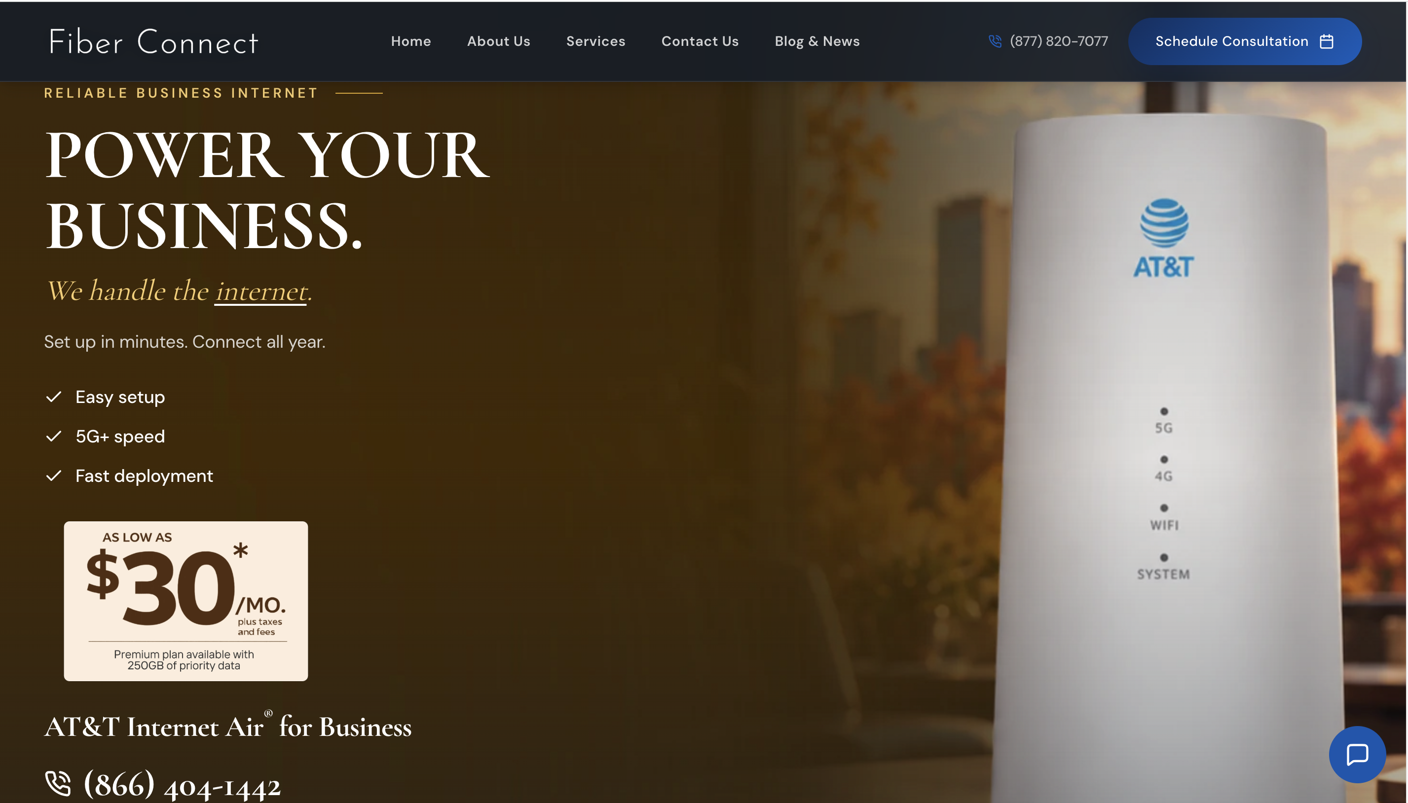 Fall Landing Page