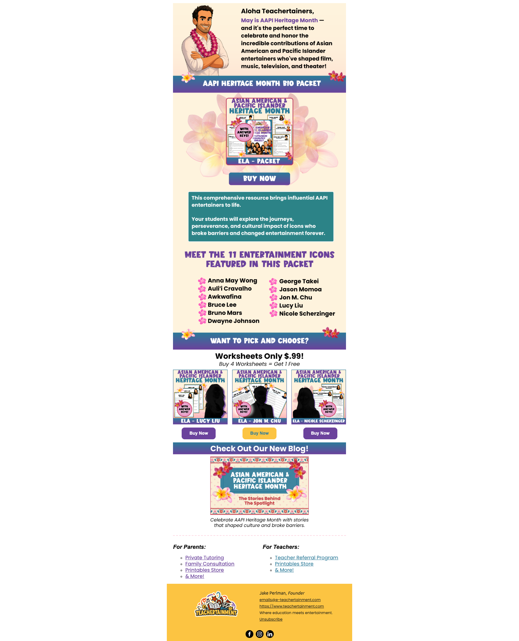 AAPI Heritage Month Email Design