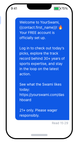 SMS Message 1