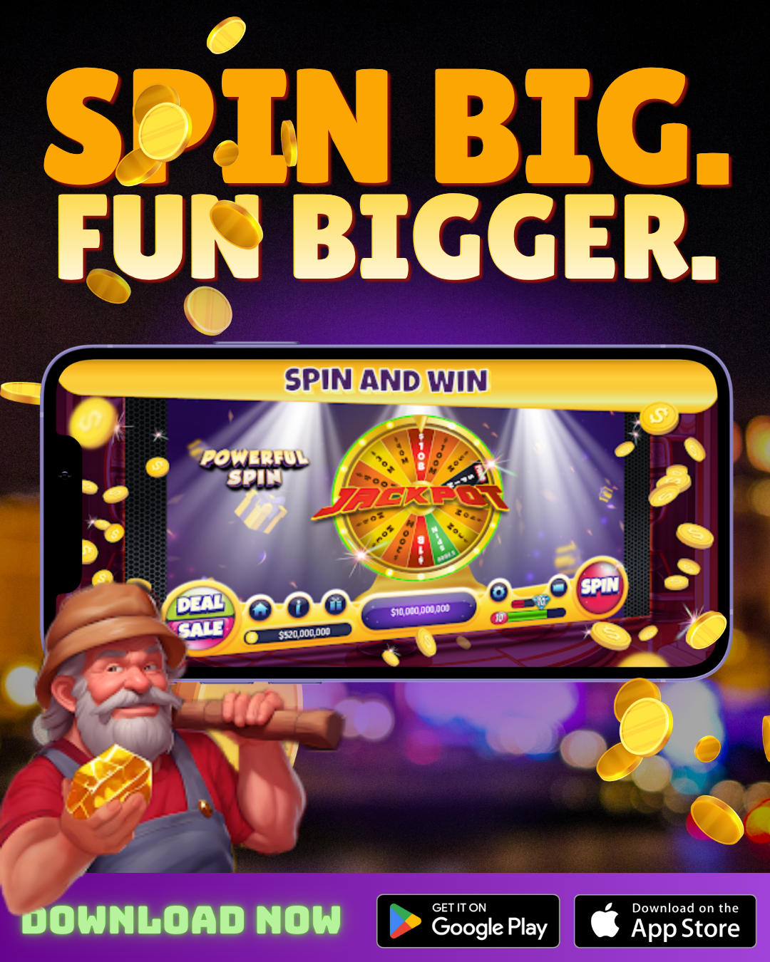 NG Slot Ad Creative - Spin Big Fun Bigger