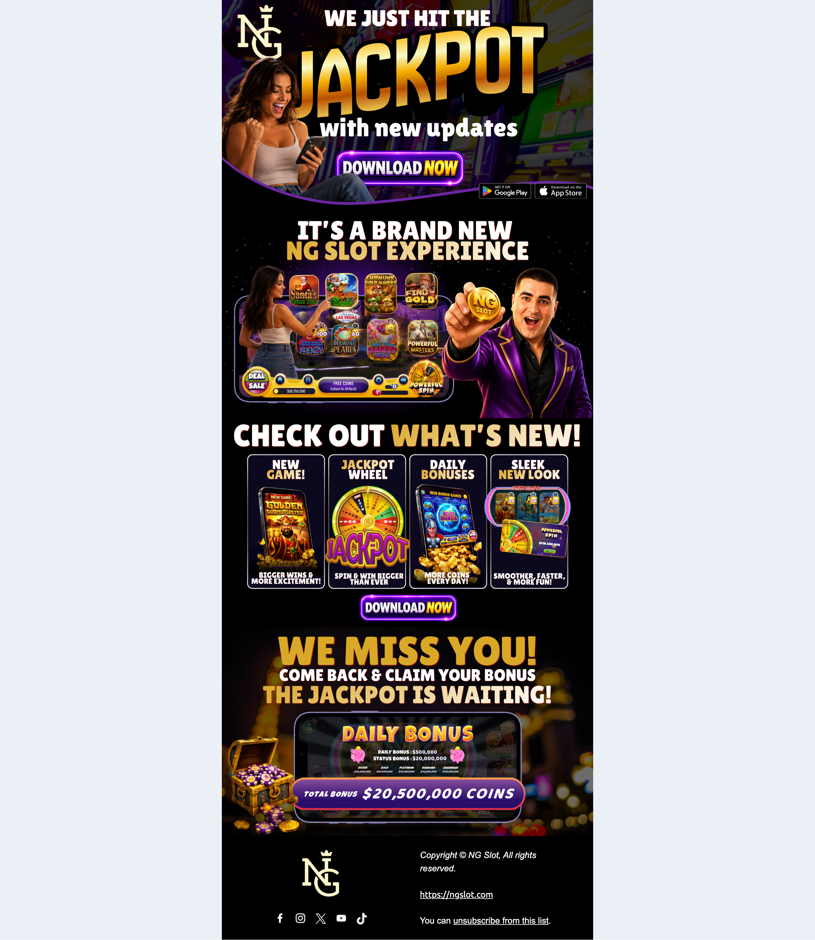 NG Slot Email Campaign 1