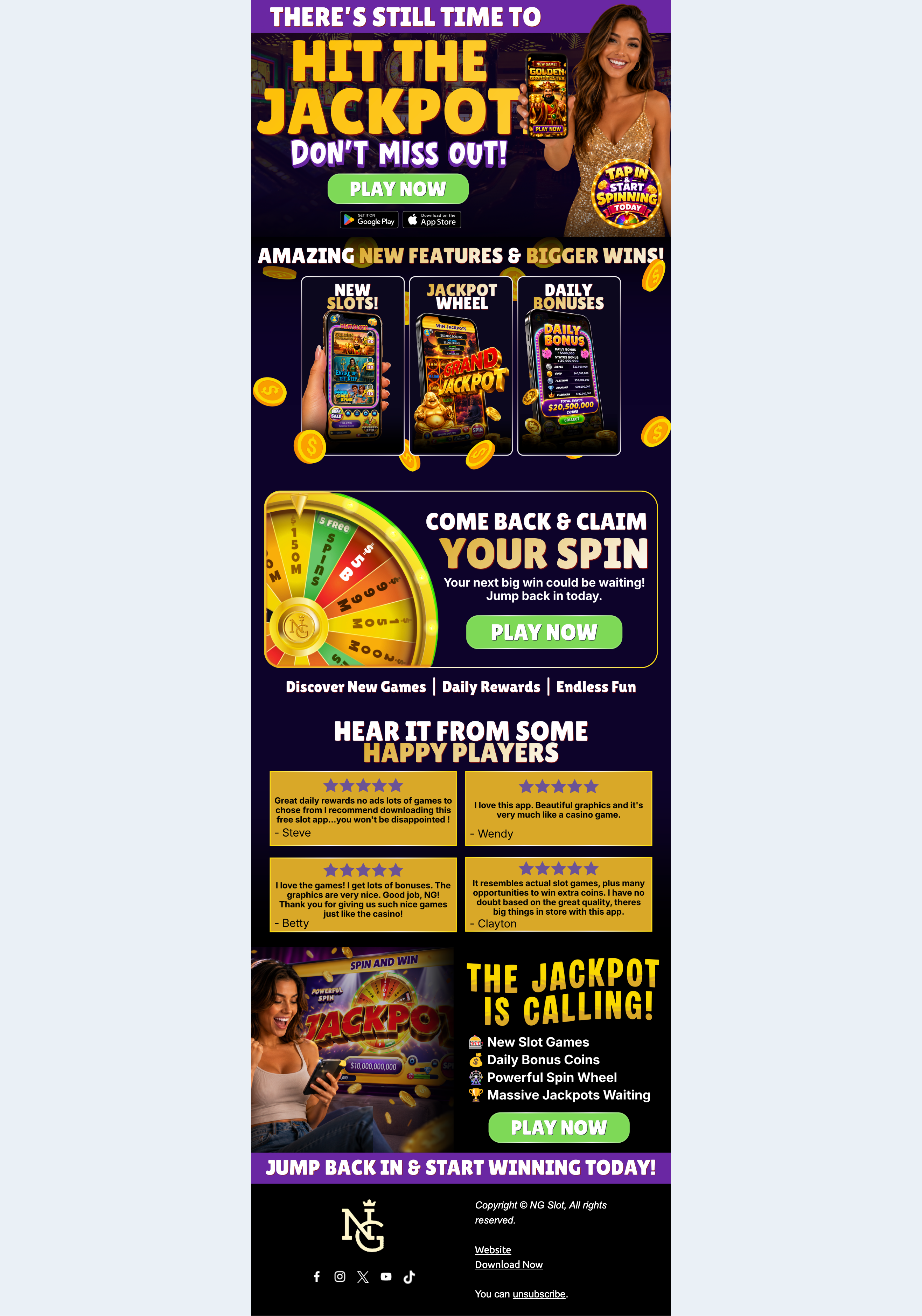 NG Slot Email Campaign 2