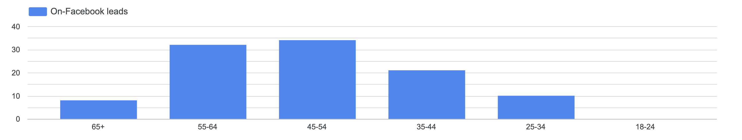 Meta V2 Leads by Age